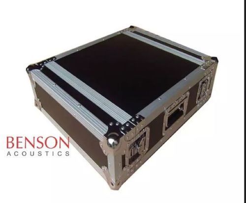 Black Polished Square Benson Acoustics 2U Amplifier Flight Case With 15X15 Inch