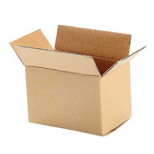 Brown Tear Resistance And Unmatched Quality 3 Ply Corrugated Box For Goods Packaging