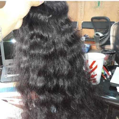 Indian 100% Natural Black Color Virgin Human Hair Extension Bundle For Personal Use