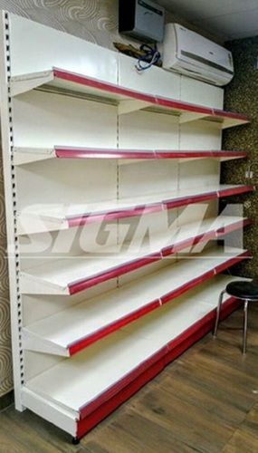 5 Shelves Mild Steel Departmental Shelves For Supermarket, Capacity 50 Kg