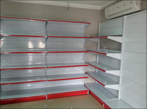 Fiber 5 Shelves Mild Steel Rack For Super Market And Stores