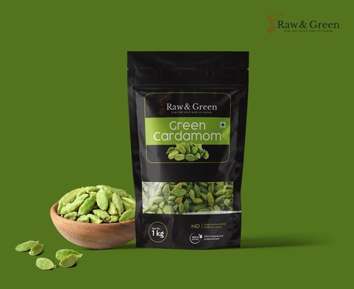 Fresh A Grade 100% Pure And Organic Green Cardamom 500 Gram