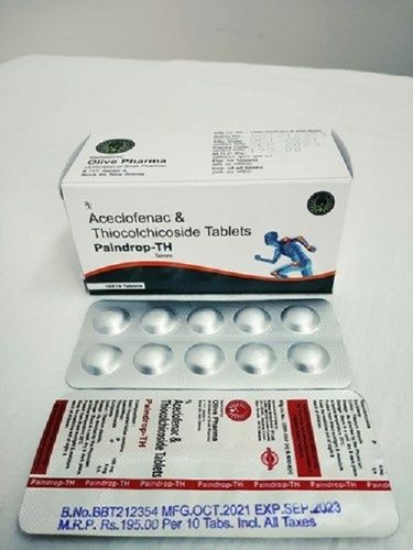 Aceclofenac Thiocolchicoside Tablets Cool And Dry Place