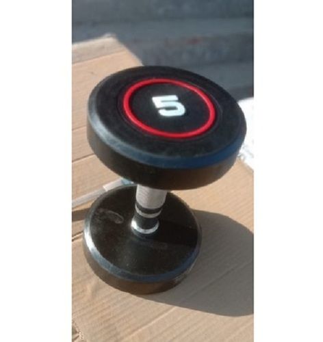 Fixed Weight Black And Red Bouncer Rubber Dumbbell For Gym, Weight 2 To 40kg