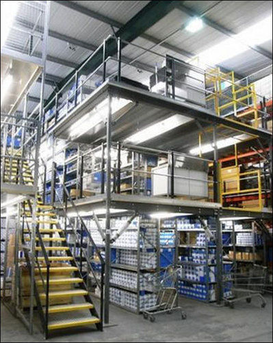Floor Mounted Heavy-Duty Mild Steel Multi Tier Racking System For Warehouse