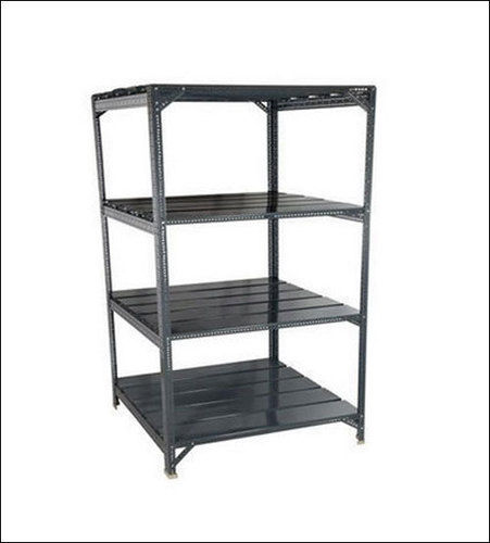 Storage Shelving Mild Steel Section Panel Rack For Industrial, Load Capacity 50-100 Kg