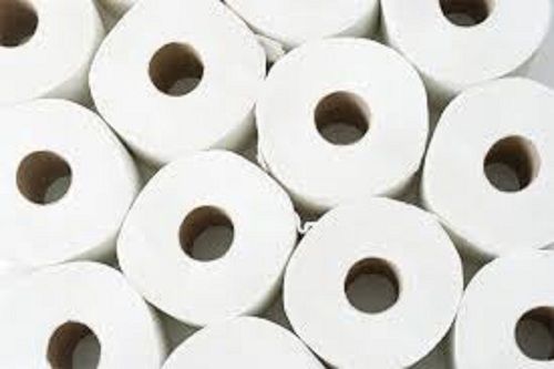 Plain White Bathroom/Toilet Tissue Paper Roll With 650Mm Thickness Length: 4.5 Inch (In)