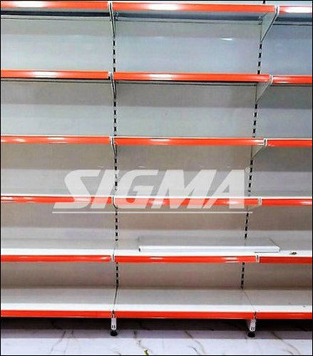 Powder Coated Steel Wall Display Racks For Supermarket, Kirana, Shops