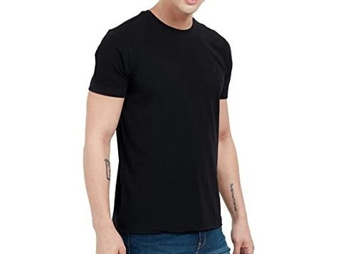 Short Sleeves Cotton Round Neck T-Shirt Gender: Male