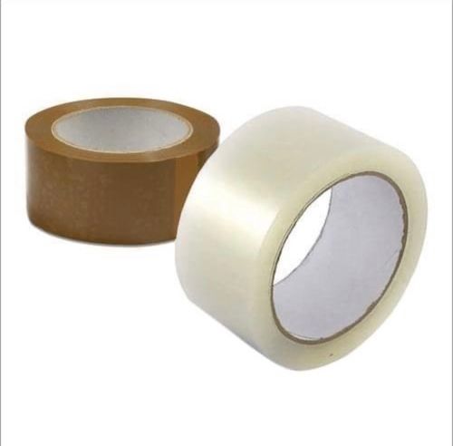 Brown And White Single Sided Bopp Self Adhesive Tapes For Carton Sealing