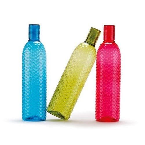 1 Liter Freezer Safe Multicolor Transparent Virgin Plastic Drinking Water Bottle