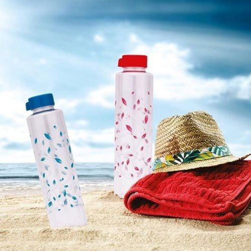 1000 Ml Printed Transparent Plastic Drinking Water Bottle For Outdoor Travel, Office Sealing Type: Screw Cap