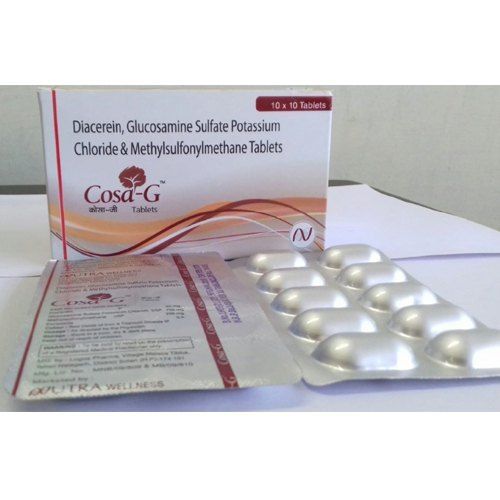 Diacerein, Glucosamine Sulfate Potassium Chloride And Methylsulfonylmethane Tablets