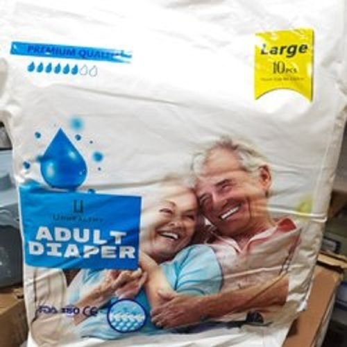 White Highly Absorbent Disposable Hospital And Medical Use Adult Diapers