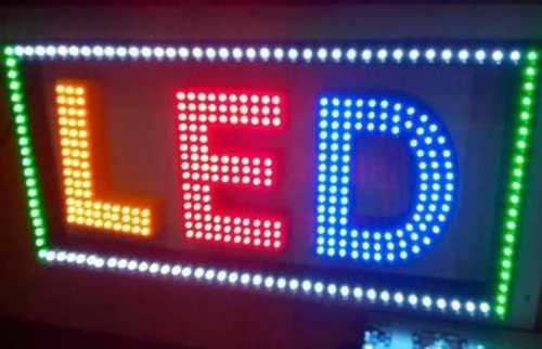 LED Lighting Type Rectangular Shape Electric Sign Board in Multicolor 