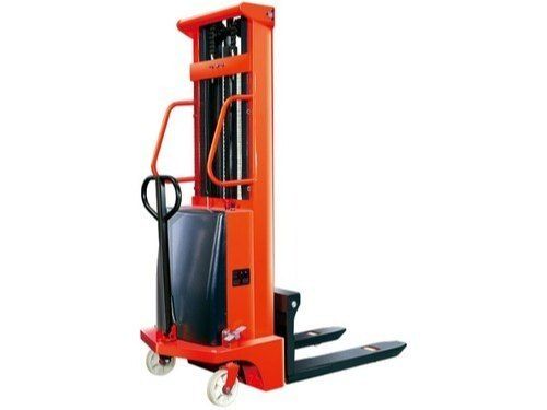 Easy To Operate Low Maintenance Color Coated Semi Electric Straddle Stacker (Load Capacity 2500 Kg)