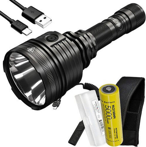 Nitecore P30I Compact Long-Range Led Flashlight Torch With Power 2000 Lumens And Ip68 Rating Body Material: Alluminium Alloy