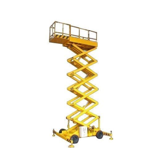 Reliable Nature Mild Steel Hydraulic Moving Scissor Lift (Capacity 0.5-1 Ton)