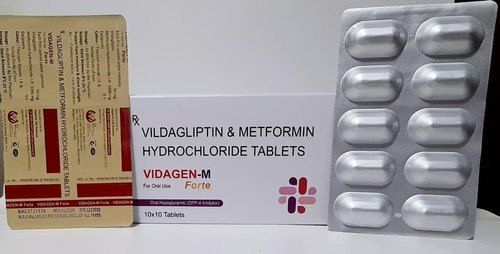 Vildagliptin 50mg Plus Metformin 1000 Mg Tablets