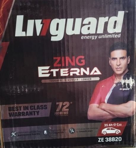 Livguard Zing Eterno Car Battery 12V With 72 Months Warranty For Industrial Use