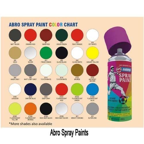 Smooth Multi Color And Quick Dry Spray Paints For Wall