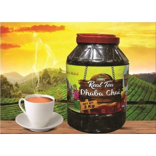 Real Tea Dhaba Chai Jar 3Kg With 24 Months Shelf Life And 99% Purity, Moisture Less Than 6%