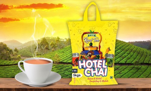 Real Tea Hotel Chai Granules - 5kg Pack With 24 Months Shelf Life | Organic, Black CTC Tea, Fresh Taste, Handmade, Less Than 6% Moisture