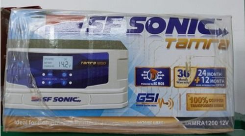 Sf Sonic Tamra 1200 Sinewave Inverter, 90 V-300 V, 9.8 Kg With 3 Years Warranty