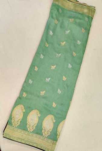 Silk Saree - 6.5 Meters, Cotton Silk Material, Printed Pattern | Anti-Wrinkle, Easy Wash, Party and Festival Wear