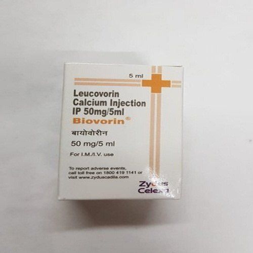 Biovorin 50 Mg Injection (Leucovorin Calcium Injection IP 50 Mg/5 Ml)