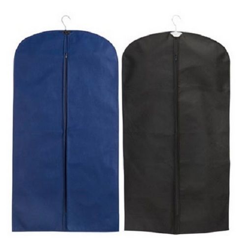 Easy To Use Rectangle Pvc Plain Suit Cover With Zip