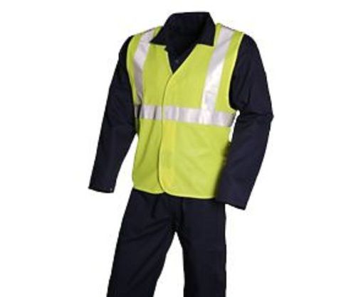 High Visibility Reflective Sleeveless Industrial 100% Polyester Safety Jacket