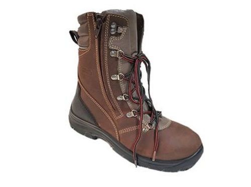 Brown Industrial Water Resistant Pu Sole High Ankle Full Grain Leather Safety Boot