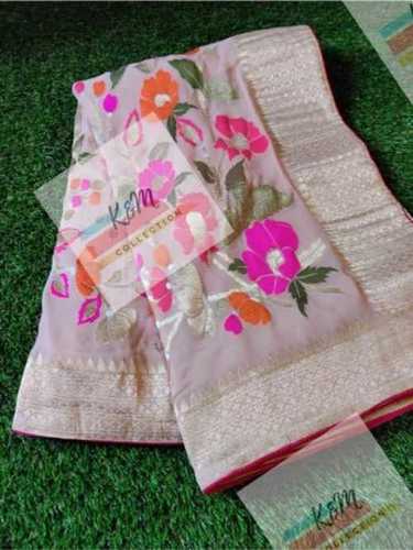 Georgette Saree - Printed Silk Fabric in Assorted Colors | Shrink-Resistant, Skin-Friendly, Ideal for Party Wear