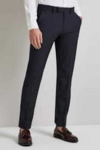 Comfortable and Impeccable Finish Black Formal Wear Trousers for Male Person