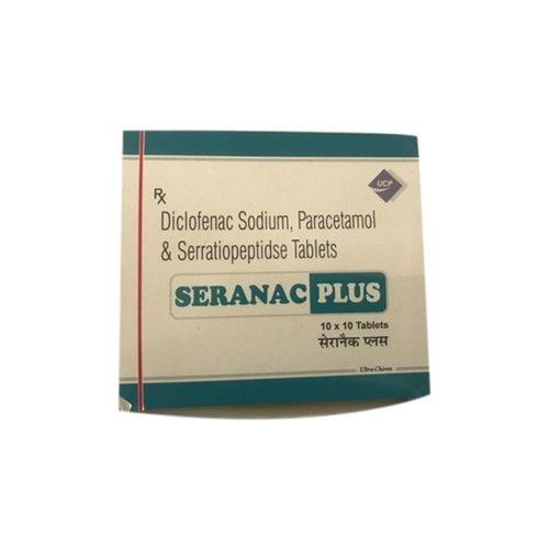 Diclofenac Sodium, Paracetamol And Serratiopeptidse Tablets Age Group: Adult