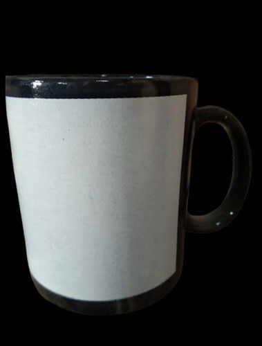 Multicolor Easy To Clean Eye Catching Look Rigidness Round Black Patch Mug