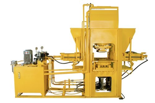 Fully Automatic Paving Block Making Machine - Color: Yellow