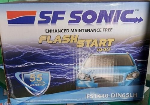 Maintenance Free SF Sonic DIN65 Car Battery 65Ah With 55 Months Warranty