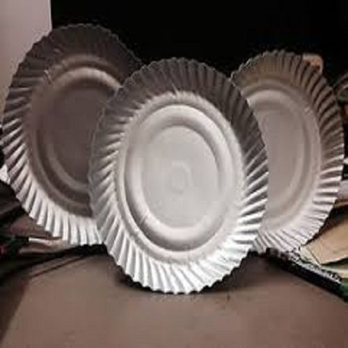 Silver Disposable Paper Plates For Food Serving(Snacks, Biscuit, Chips) Size: 7 Inch