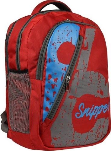 Very Spacious Zipper Closure Style Light Weight And Printed Design School Backpack Bag