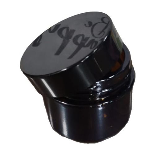 50 Gm Round Black Glass Cream Jar