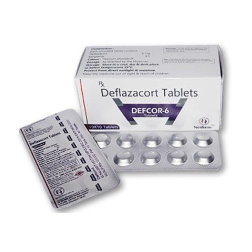  ऑटोइम्यून स्थितियों और कैंसर को कम करने के लिए Deflazacort Defcor 6 गोलियाँ 