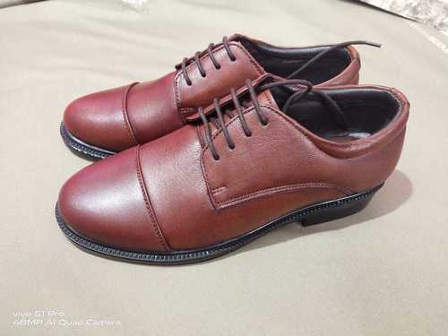 Formal And Office Wear Brown Colour Leather Mens Shoes With All Size Heel Size: 2