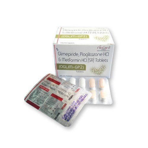 Glimepiride Pioglitazone Hcl And Metformin Hcl Tablets 10x10