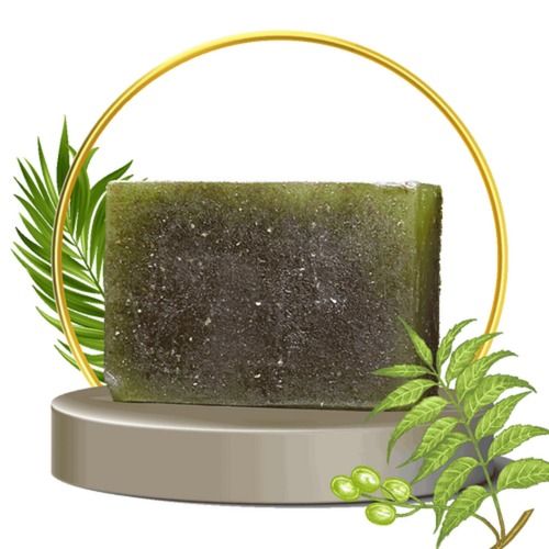 Herbal Antibacterial Green Neem Bath Soap For Acne, Pimples And Ageing Signs