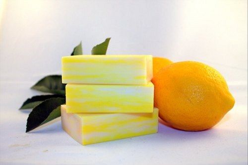 Herbal Refreshing Rich Antioxidant Lemon Extract Soap For Acne, Pimples And Body Odor