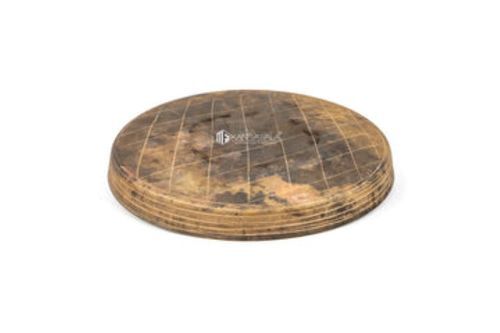 Round Add Glamour To Home Perfect Griping Eco Friendly Kansa Thali (11 Inch)