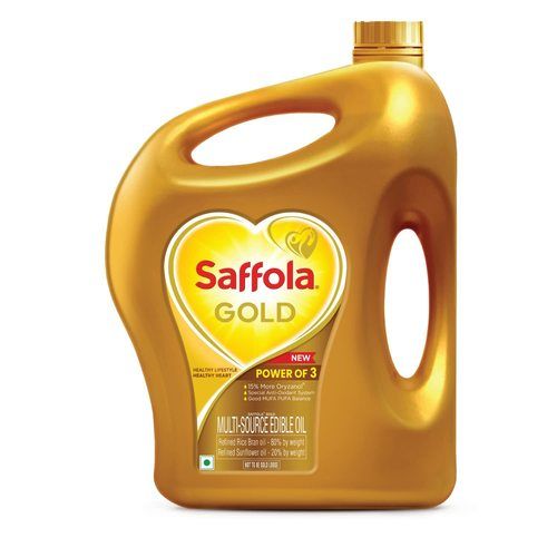 Saffola Gold Refined Cooking oil 5 ltr jar