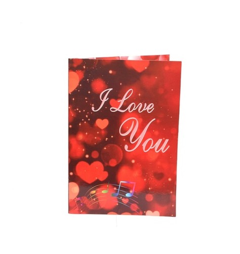 Multi Color Ttc Musical Singing Voice Greeting Card " I Love You Card For Special One, Husband, Wife, Fiancee, Girlfriend, Boyfriend